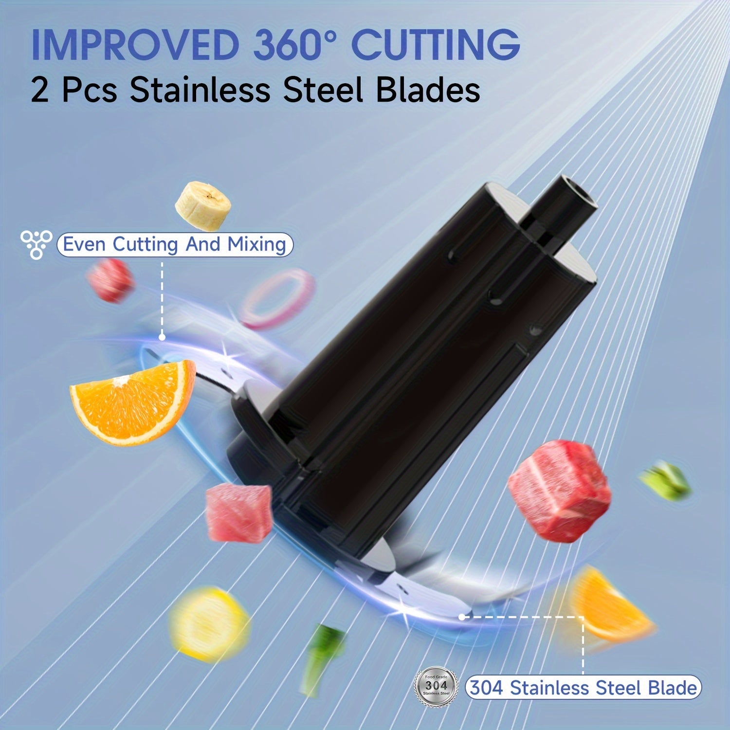 PANCERKA 1.5 stakanli aralashtirgich maydalagich, 200W quvvat, 15000RPM va 350ml sig'imga ega. Oshxonada to‘g‘ralish, maydalash va pyure qilish uchun Yevropa standartidagi ulagich bilan birga keladi.