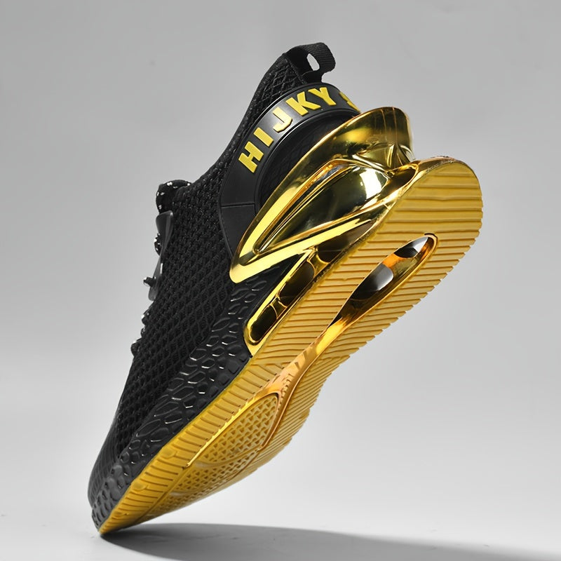 Men's Breathable Running Shoes Low Top Fabric Sneakers with TPU Sole