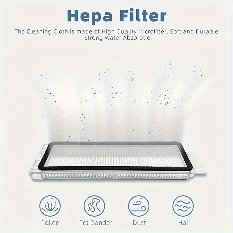 Set of 4 HEPA Filters for Robotic Vacuum Cleaners Washable Replacement Filters