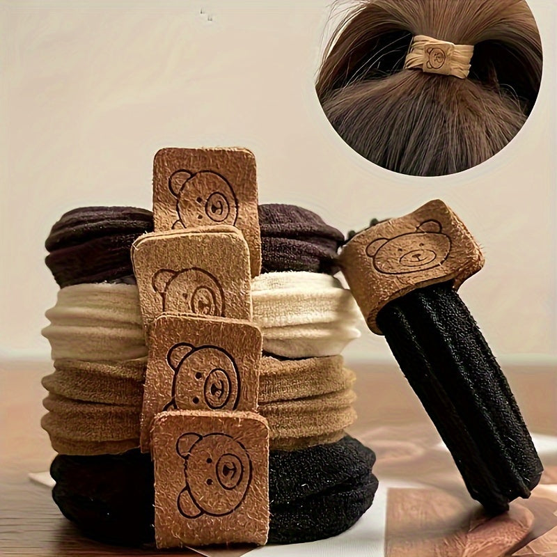 Set of 86 Fabric Hair Ties for Women and Girls, Vibrant Ponytail Holders, Minimalist Hair Accessories