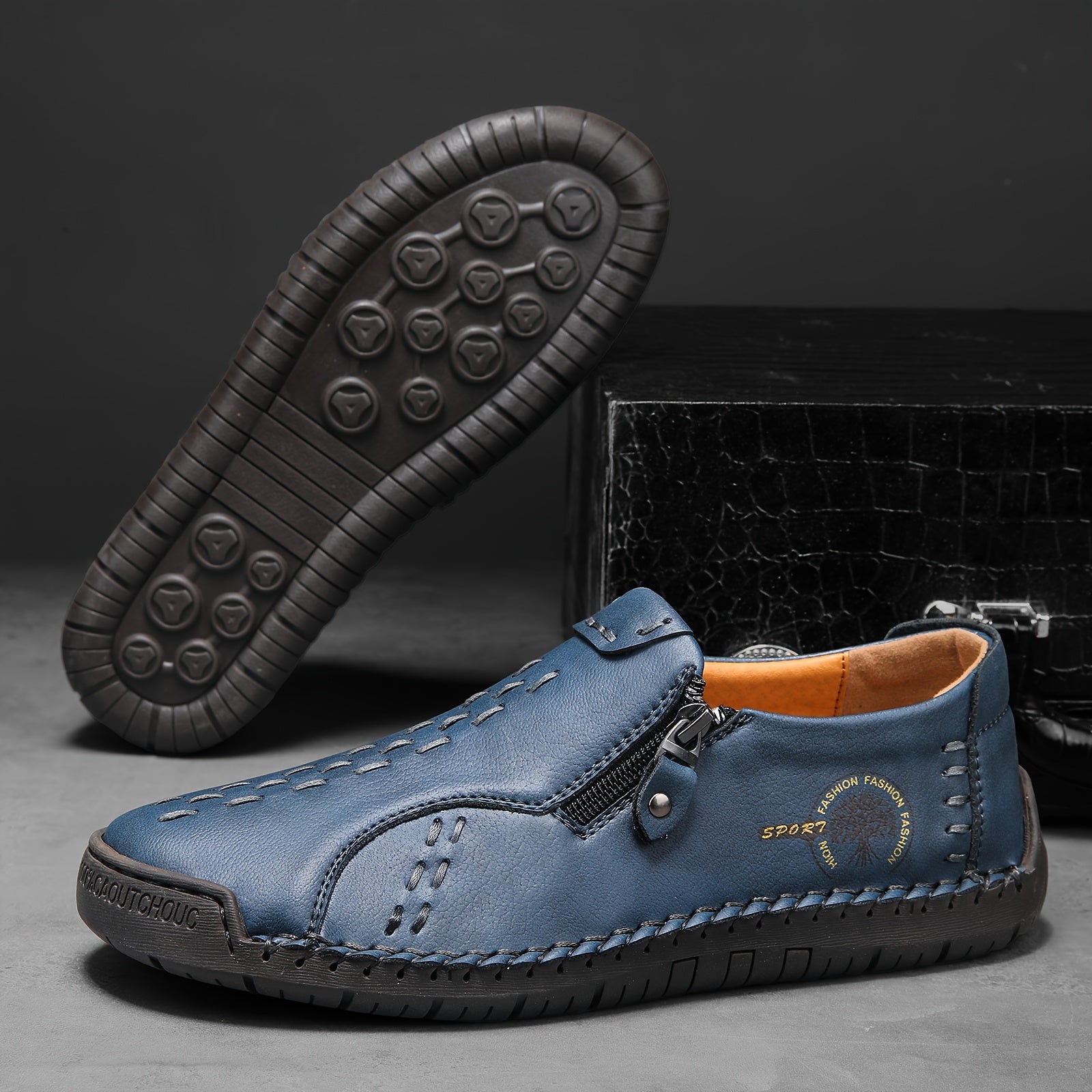 Men's Microfiber Slip-On Trekking Shoes Non-Slip Camping Footwear