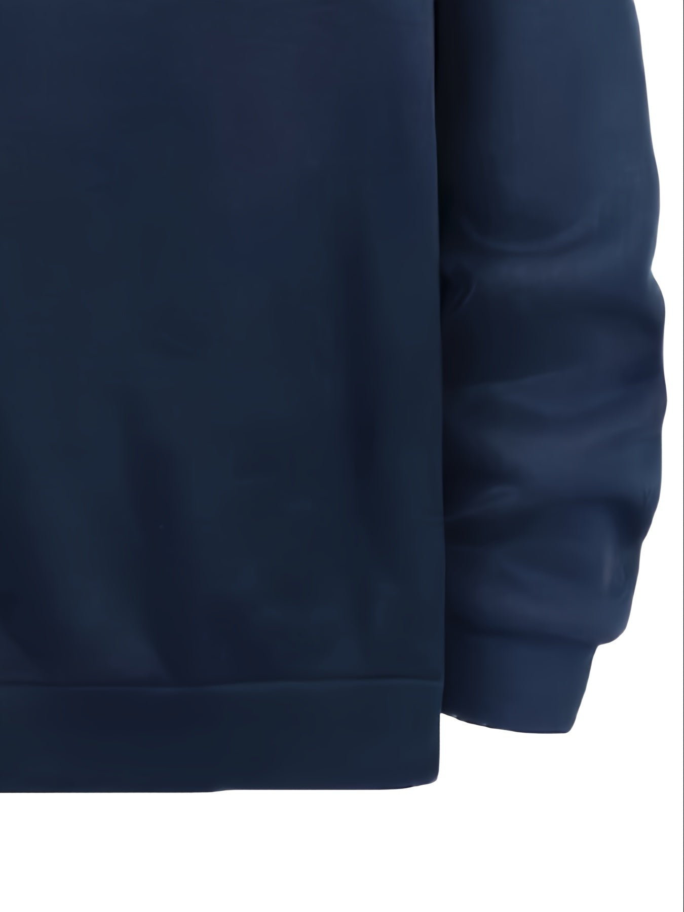 Plus Size Casual Zip-Up Hooded Jacket Polyester Solid Color