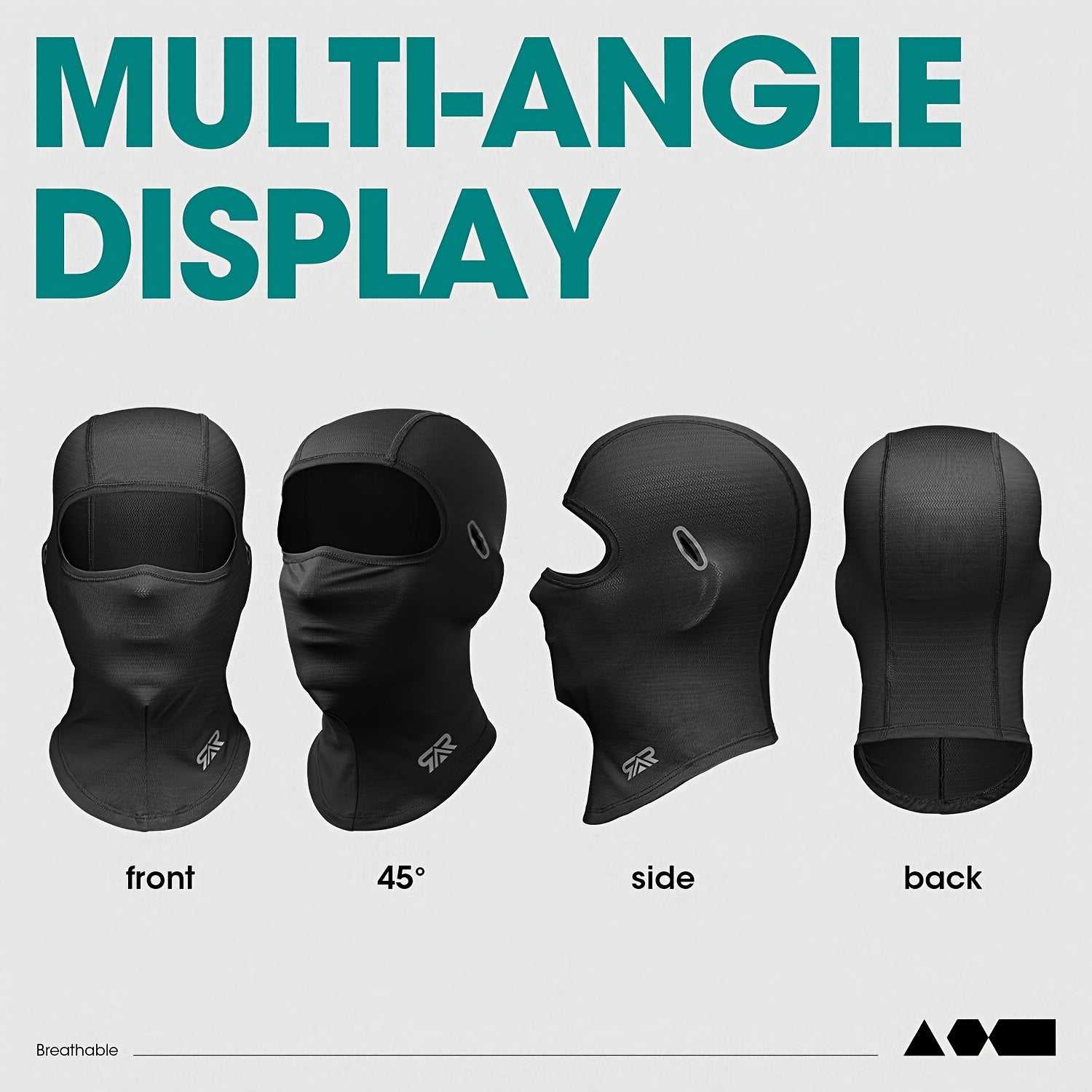 Full Face Mask with Glasses Opening Lightweight Windproof Sun Protection for Outdoor Activities