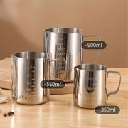 Stainless Steel Milk Frothing Cup for Latte Art, Cappuccino, Lattes, Milk Tea