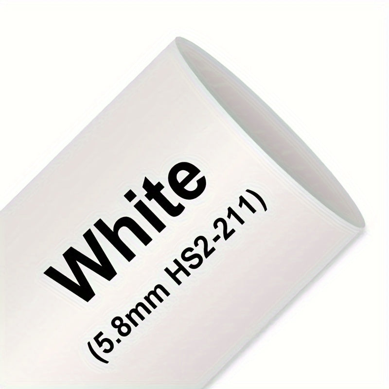 Heat Shrink Tubing Label for Wire Cable Black on Yellow 11.7mm 1.5m