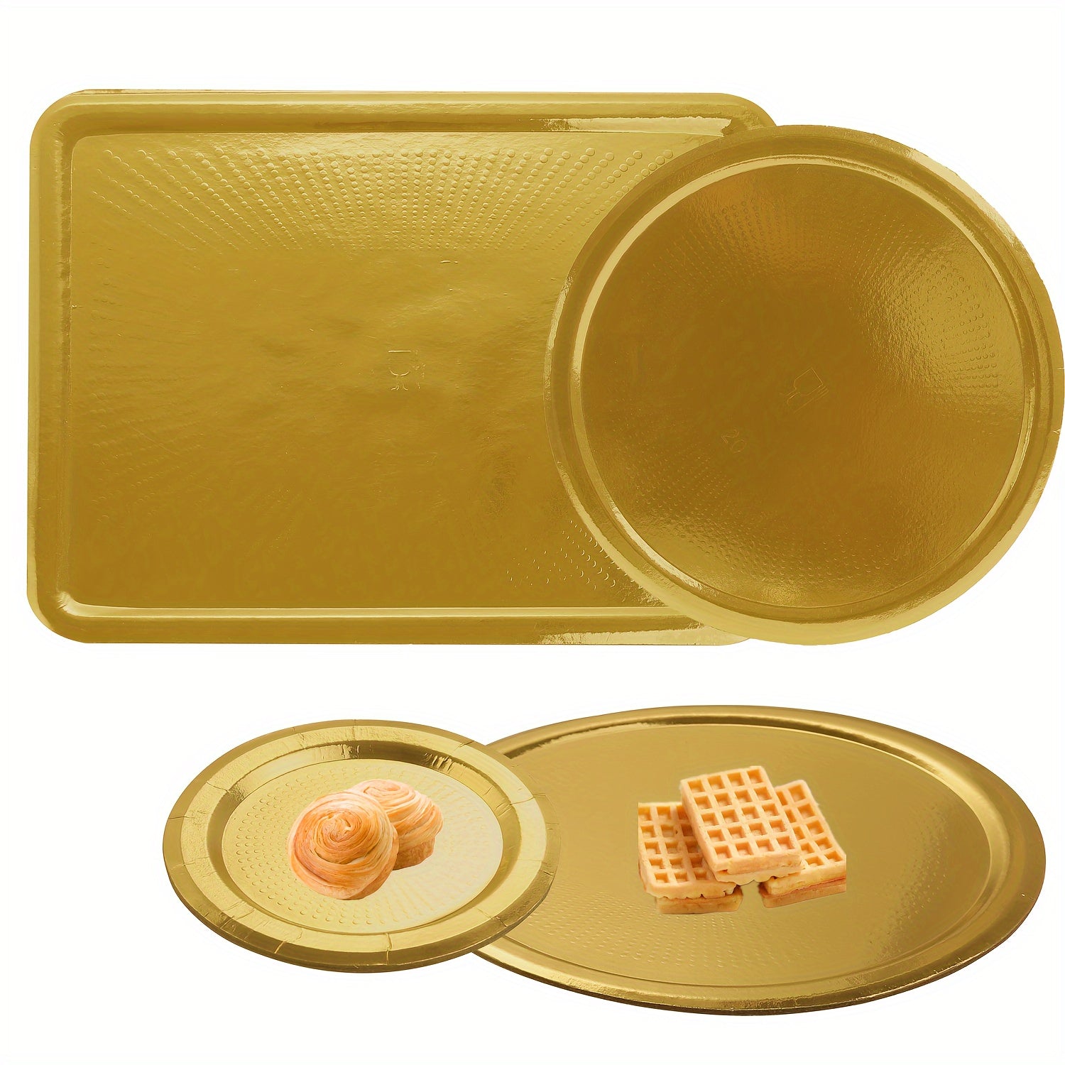 10-Donali Bir Martalik Taqsim Qiladigan Taqsimotlar To'plami, Zarg'aldoq Nuqtalar bilan, Bayramlar va Tadbirlar uchun, Aylana yoki To'rtburchak shaklida