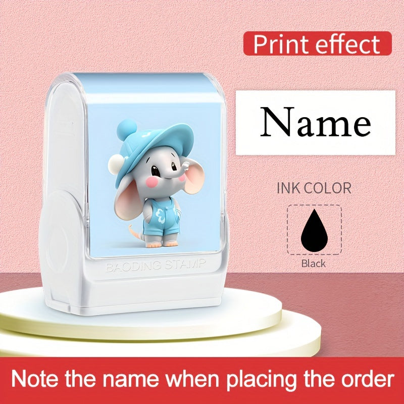 Maktab va faoliyatlar uchun Moviy PVC fil hayvon nomi shtampasi