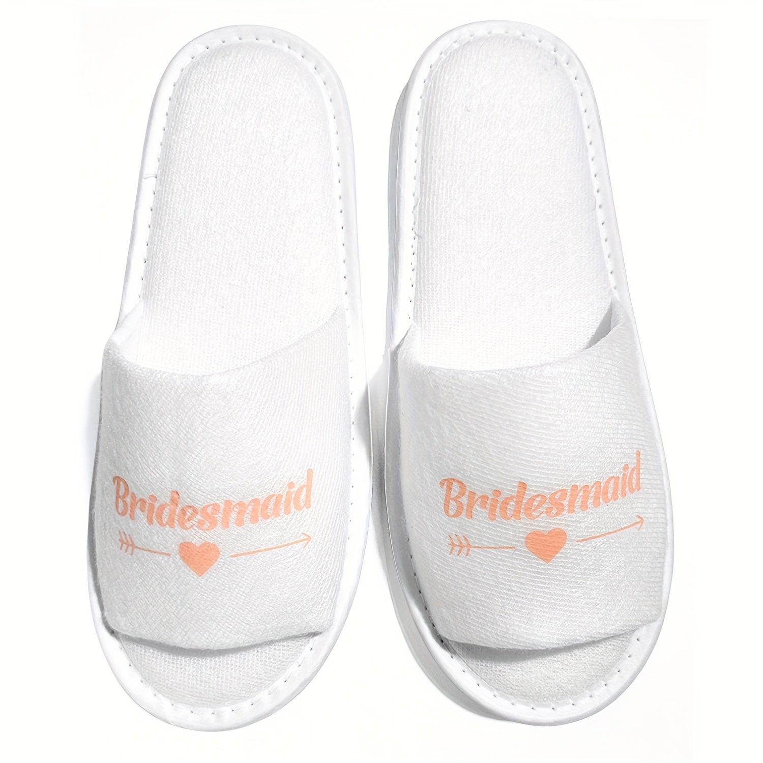 Women's Open-Toe Soft Sole Cozy Slippers for Wedding Party