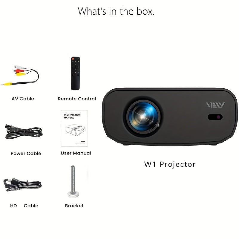 1080P Full HD WiFi Projector for Home Theater Up to 7.62m Display