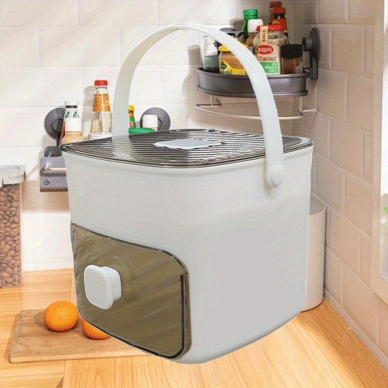 Electric Ice Maker Large Capacity Portable with Easy-Press Lid for Chilled Drinks