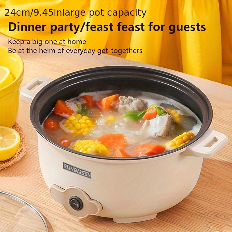 Olla eléctrica versátil para reuniones, cenas fáciles de limpiar, ideal para preparar platos, regalo perfecto para Pascua