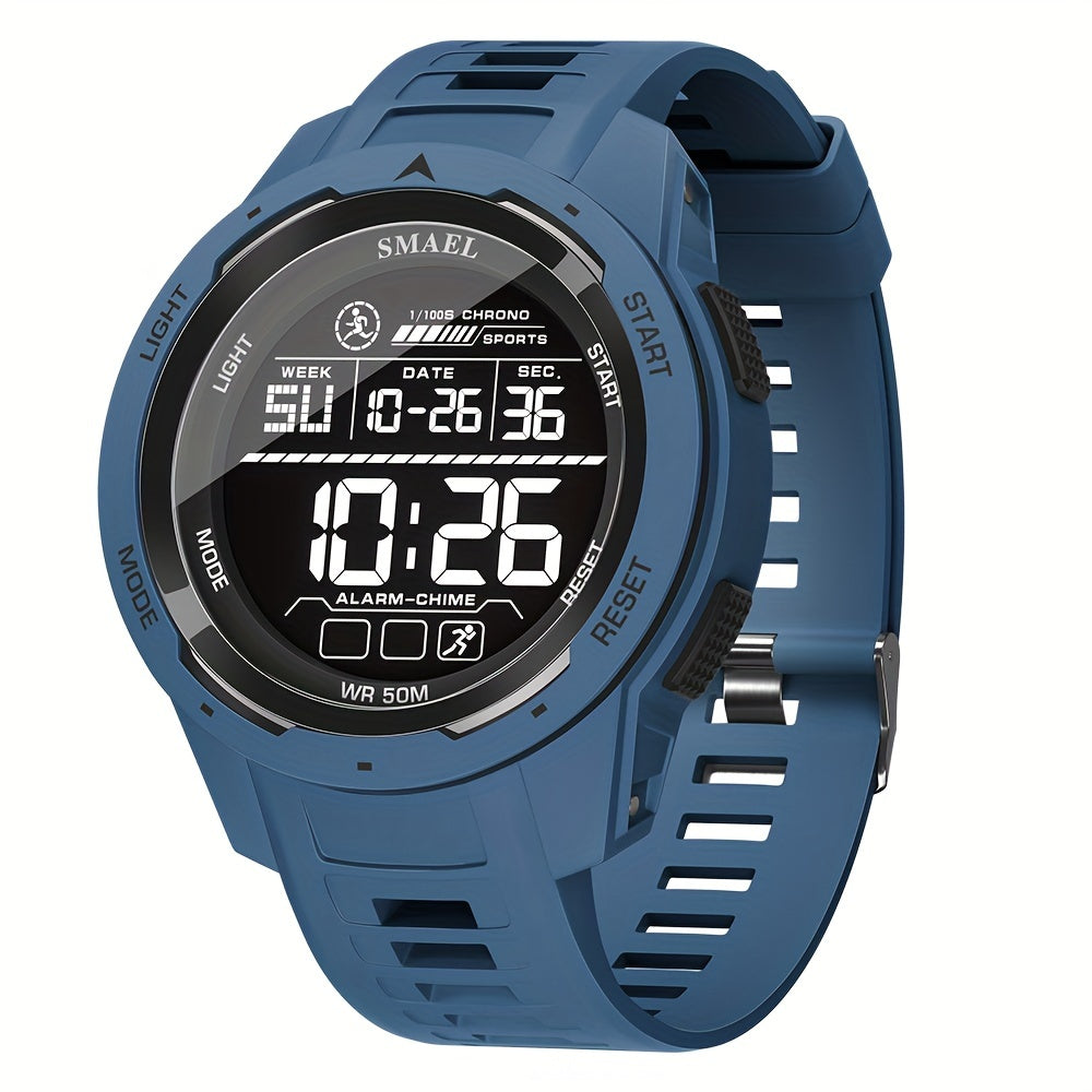 Men's LED Sports Watch Waterproof Shockproof Military Tactical Alarm Clock