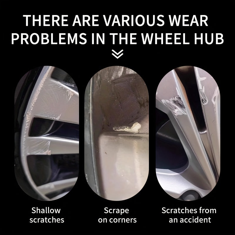 Universal Alloy Wheel Hub Repair Kit Scratch Remover Rust Protector Car Polishing Paste