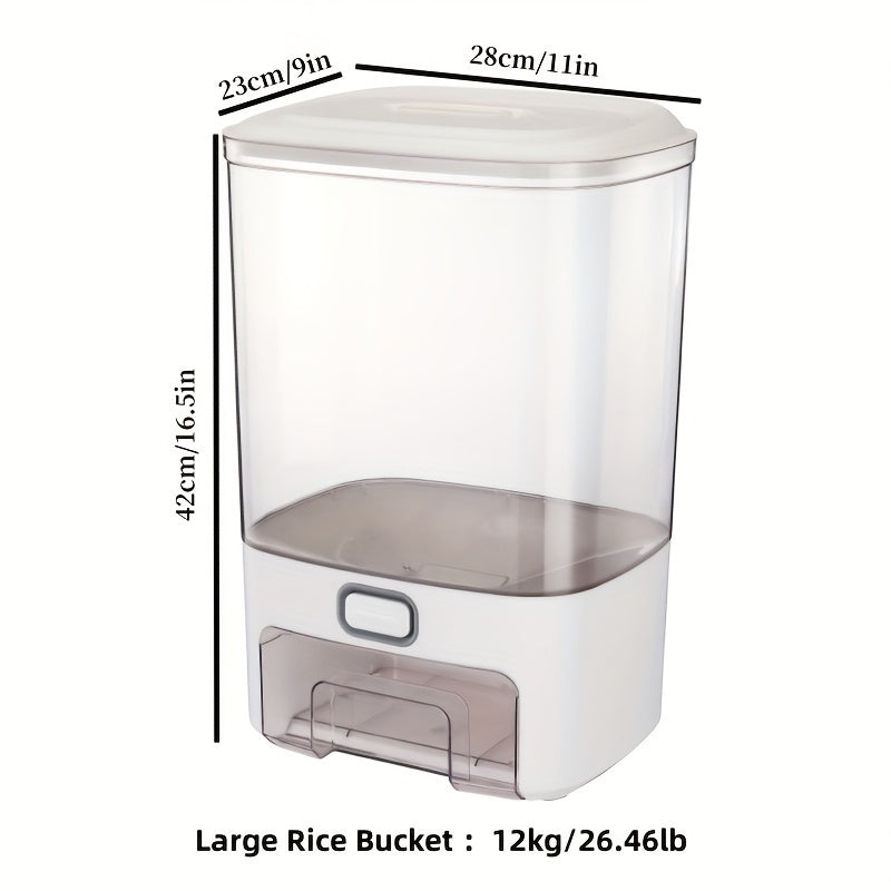 Airtight Storage Box for Grains and Flour, Leak-Proof Pantry Organizer