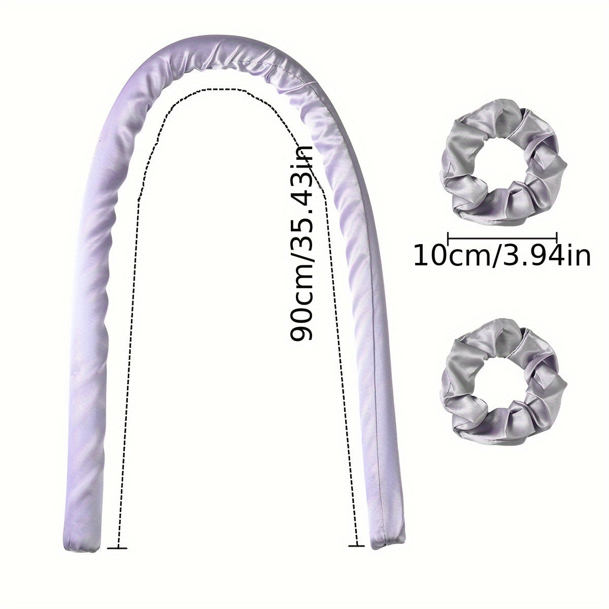 3-Piece Foam Sponge Hair Curlers Set for Women Overnight Heatless Curling