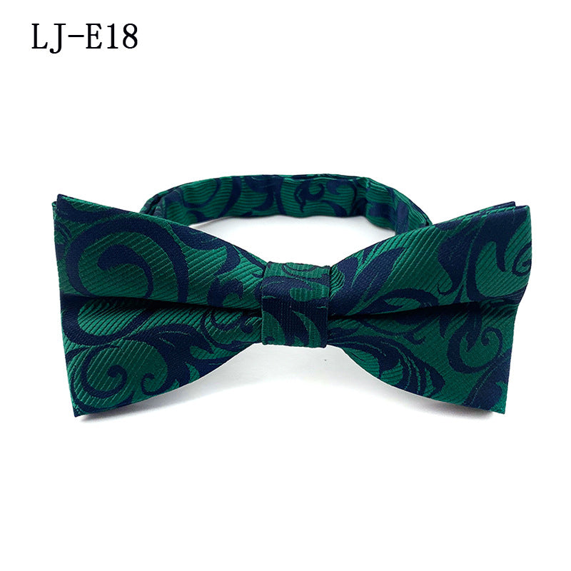 Men's Bow Tie Polyester Jacquard Fabric for Formal Events