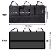 Универсальный органайзер для багажника автомобиля большого размера, сумка для хранения на заднем сиденье внедорожника, многофункциональный сетчатый карман