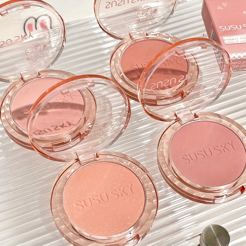 Women Monochrome Powder Blush Medium Coverage Natural Finish Pink Berry Red