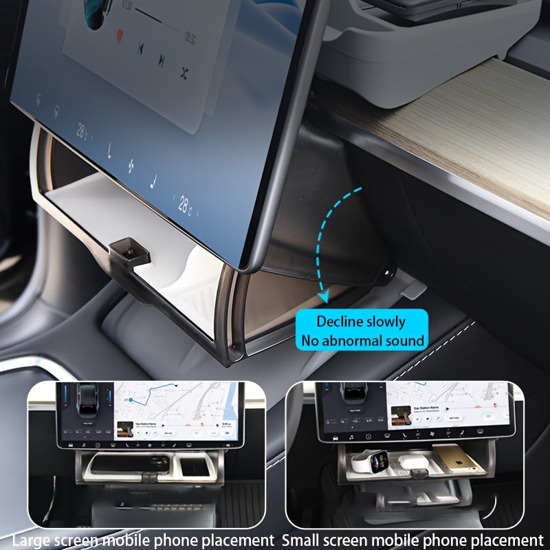 Car Interior Storage Box for Model Y and 3 Center Console Organizer Hidden Storage