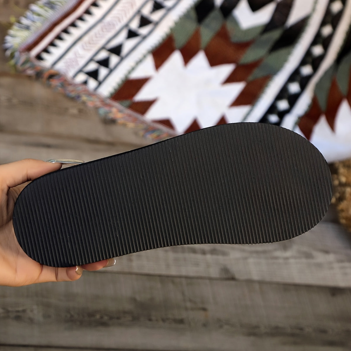 Women's Floral Flip-Flops, EVA Sole, Breathable Fabric, All-Season Comfortable Sandals