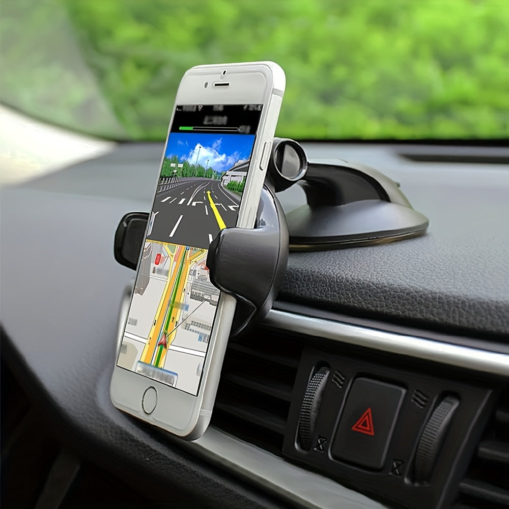 Universal Silicone Car Phone Holder Dashboard Mount 360 Rotation