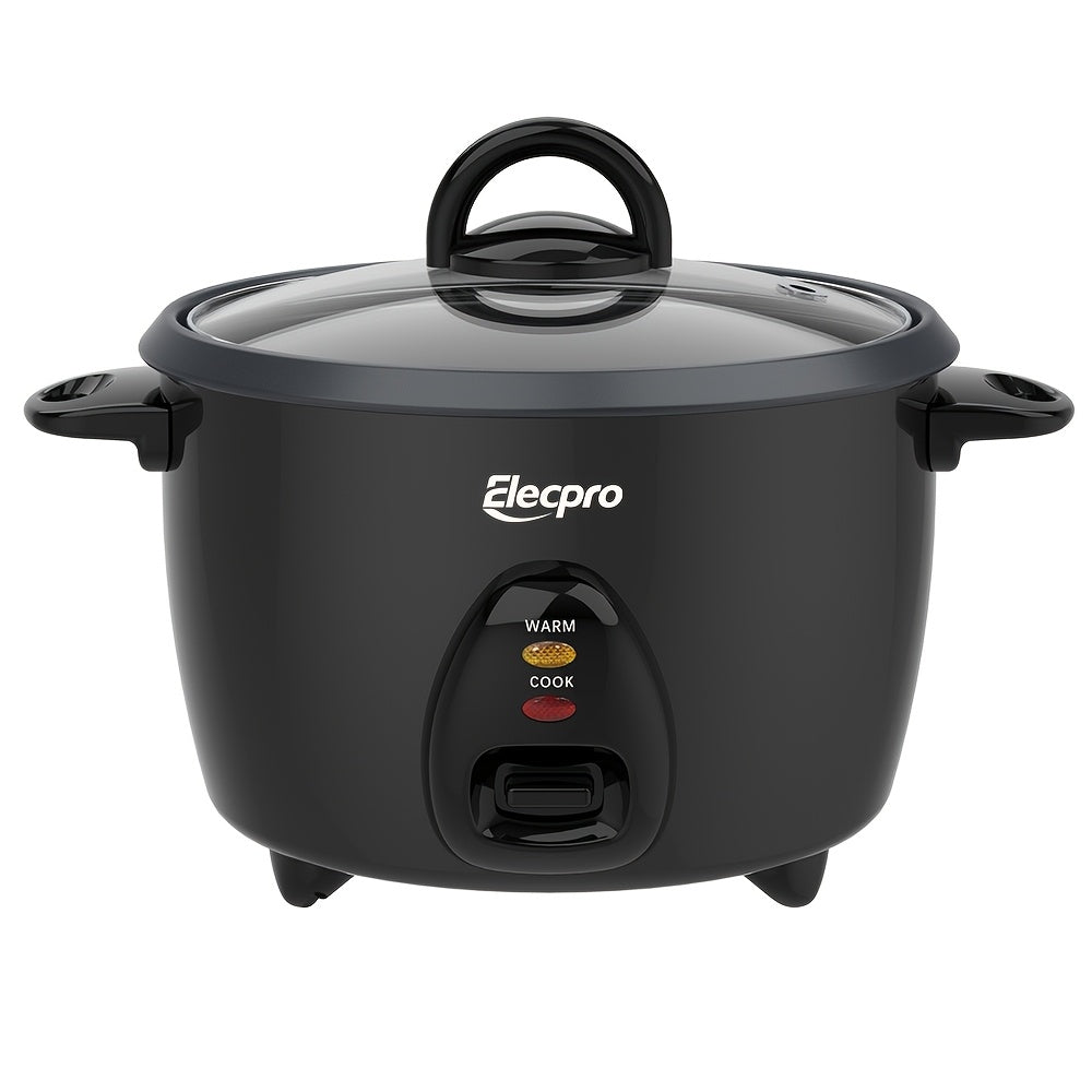 Mini arrocera con vaporera, olla antiadherente, mantiene la comida caliente para cereales, sopas y gachas