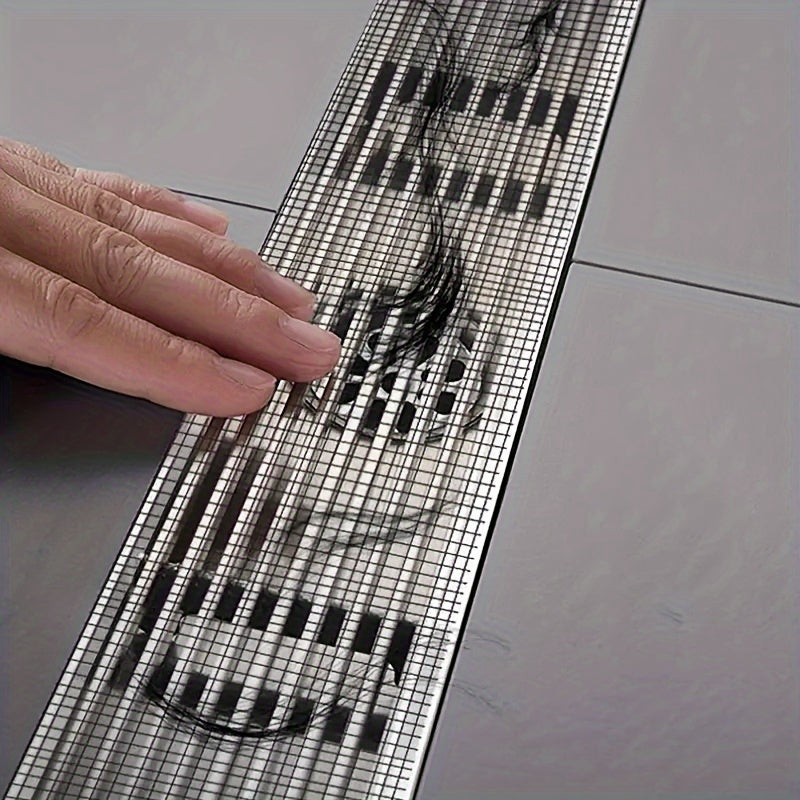 Disposable Shower Drain Hair Catcher Roll 5m Self-Adhesive Polyester Mesh Strainer Waterproof Moisture-Resistant