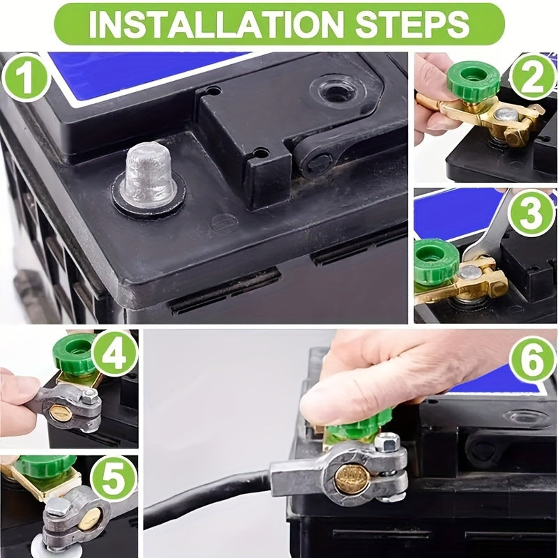 Выключатель-изолятора для отключения аккумулятора автомобиля, верхняя монтажная ручка, зажим, быстроразъемный переключатель для отрицательных клемм