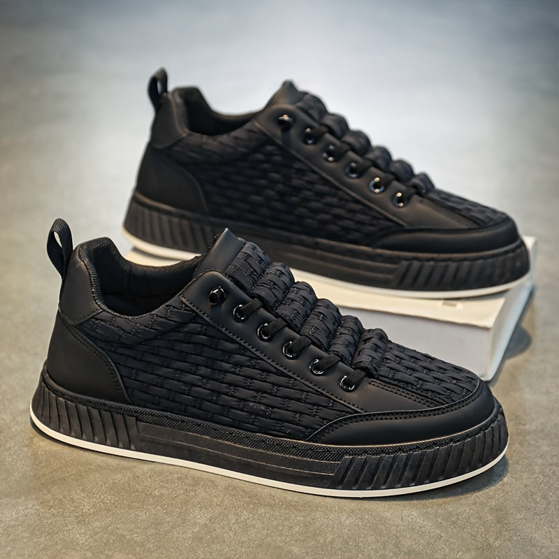 Trendy Low-Top Solid Color Sneakers for Casual Wear with Fabric Upper and Rubber Sole