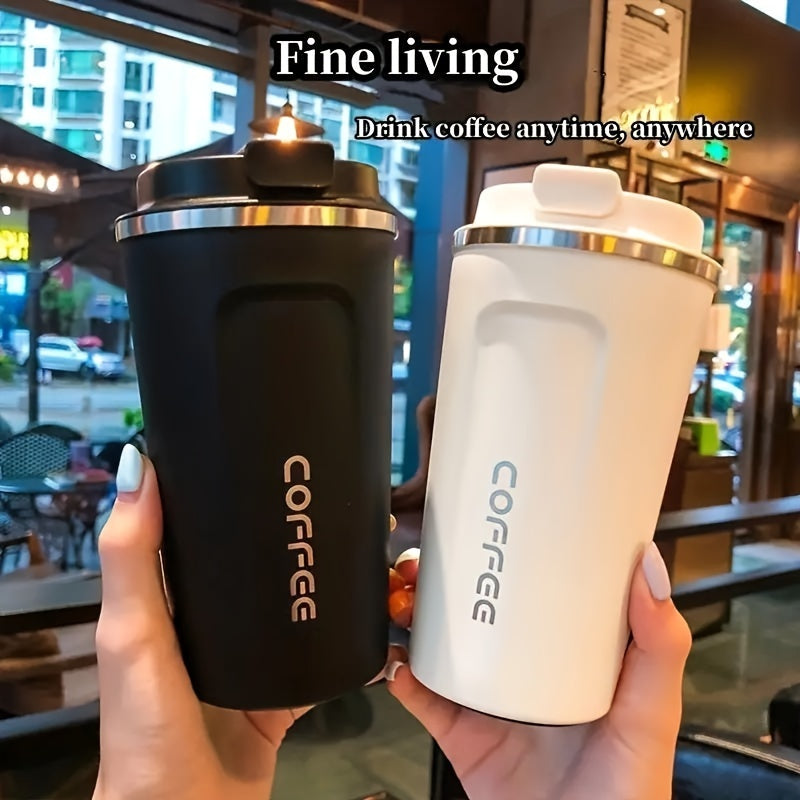 Stainless Steel Coffee Mug 17oz Reusable Leakproof Travel Cup for Office Outdoors