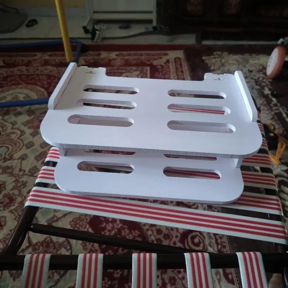 Wall-Mounted Router and TV Box Organizer Shelf Space-Saving PP Material