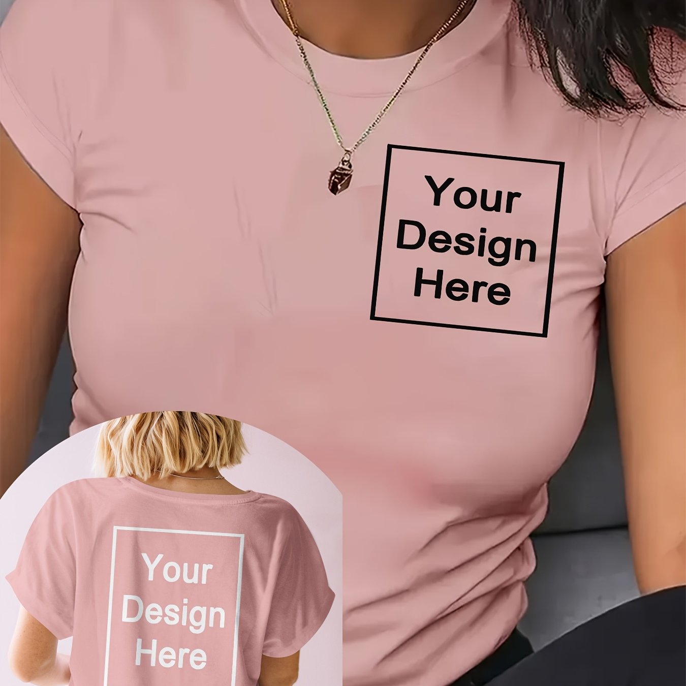 Camiseta deportiva casual para mujer de talla grande azul de manga corta uniformes de entrenamiento personalizados