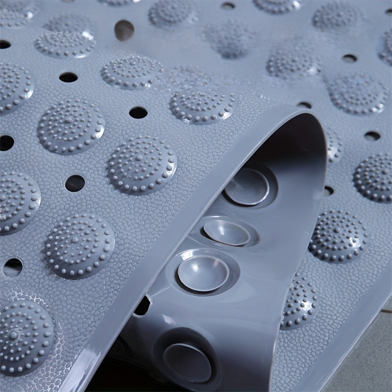 Alfombra antideslizante para baño con orificios de drenaje para seguridad en la bañera