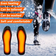Unisex Electric Heating Insoles USB Rechargeable Shoe Inserts with Carbon Fiber Heating Element