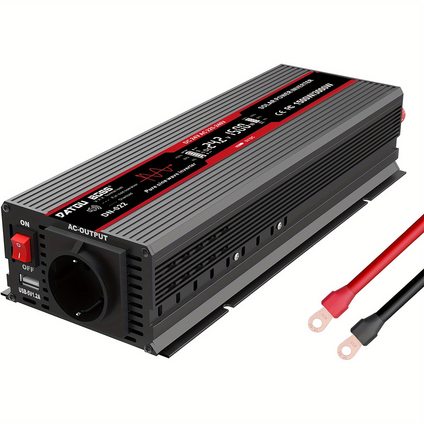 1500W 3000W choʻqqi toza sinus toʻlqinli quvvat invertori sayohat va tabiatda yurish uchun