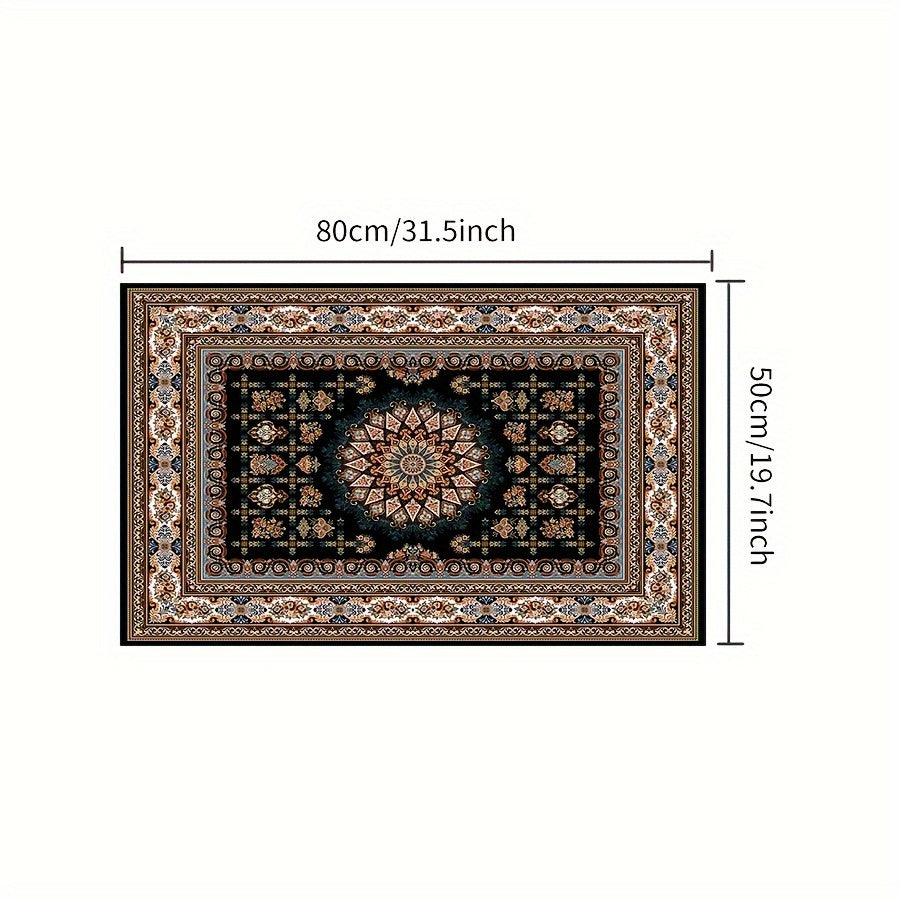 Retro Persian Pattern Crystal Velvet Cushion Cover 40x60cm and 50x80cm for Home Hotel
