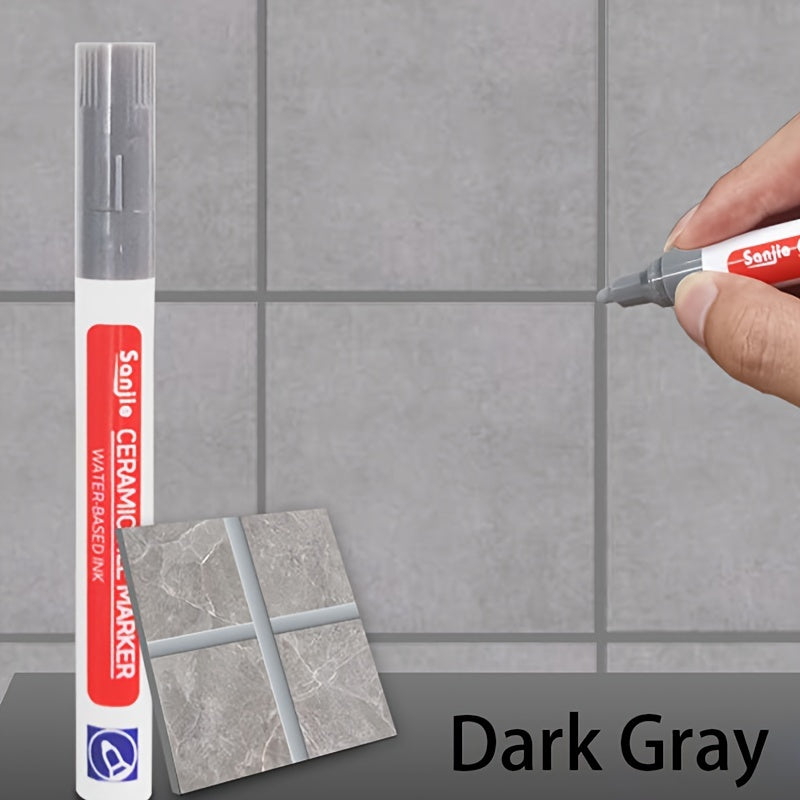 White Waterproof Tile Grout Pen for Repair and Mold Prevention