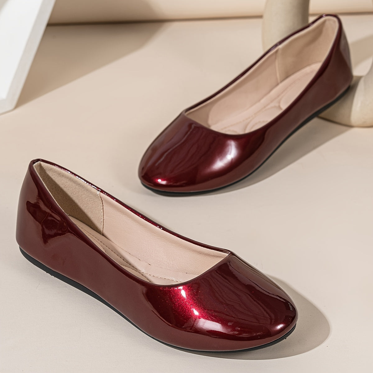 Zapatillas de ballet para mujer transpirables, slip-on, para todas las estaciones, ligeras