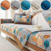 Boho Style Sofa Cushion with Moon and Tree Design Chenille All-Season Pet-Friendly Soft Modern