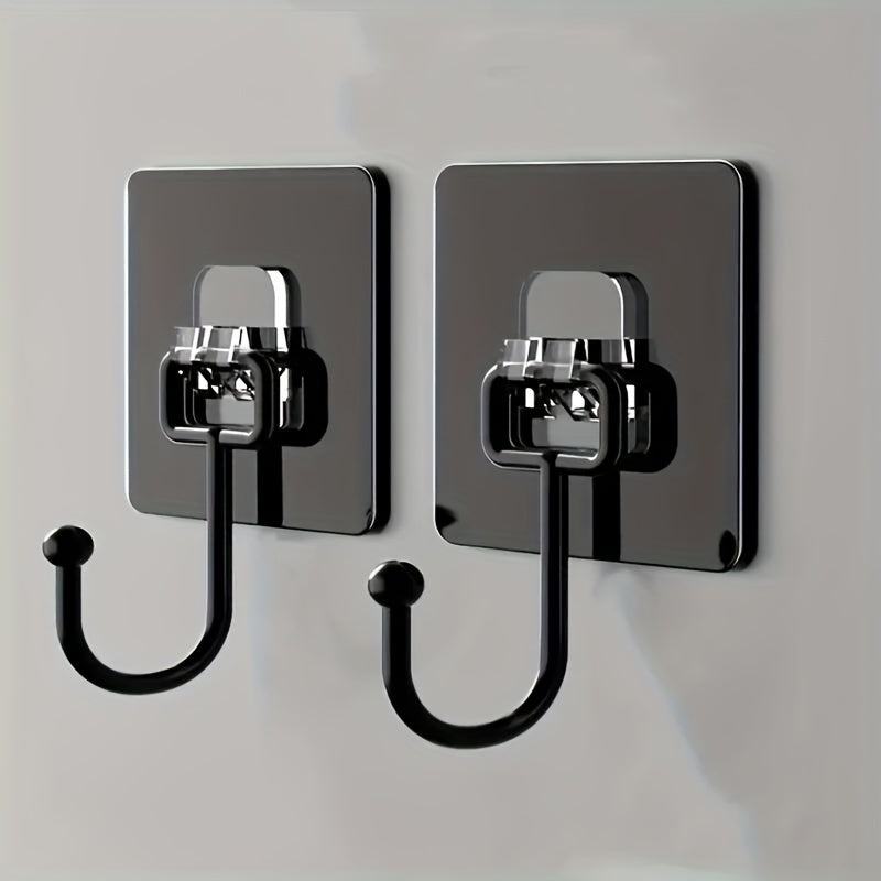 Ganchos de pared reutilizables de acero inoxidable para colgar abrigos, toallas, gorros de ducha, paquete de 2 o 5
