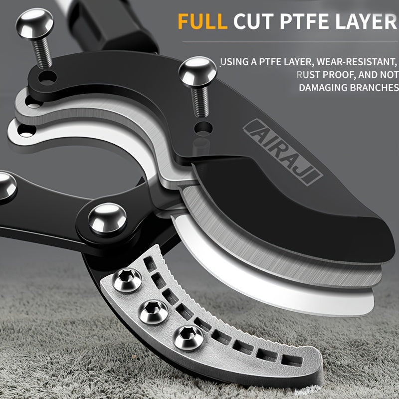 Heavy-Duty Pruning Shears Alloy Steel Blades Ergonomic Grip Garden Fruit Tree Trimming