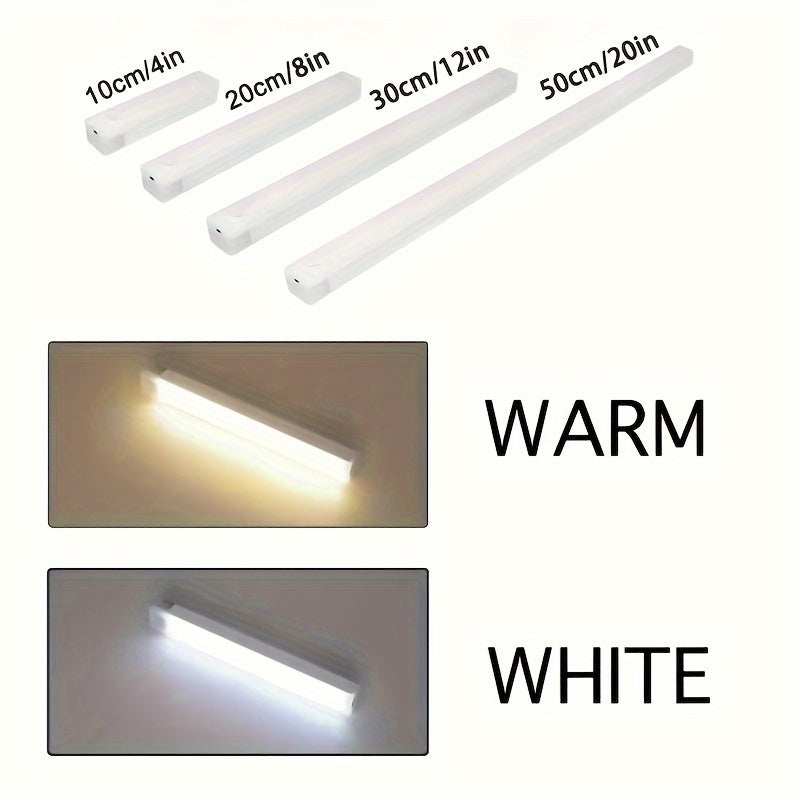 100mm LED Motion Sensor Night Light USB Rechargeable Wall Mount Indoor Dimmable