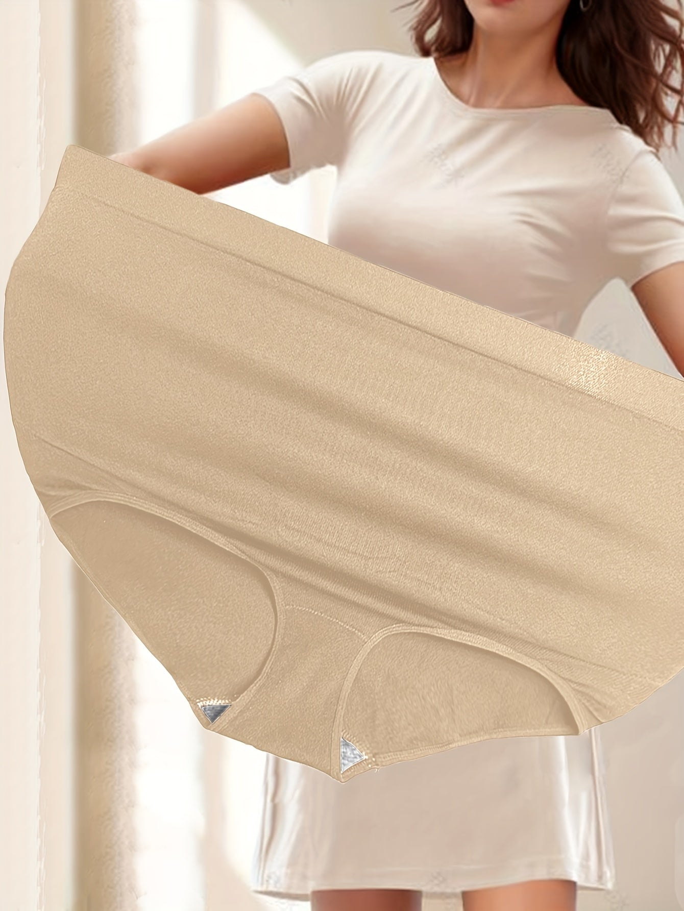 Women's Seamless Breathable High-Waisted Yoga Shorts Tummy Control Leggings