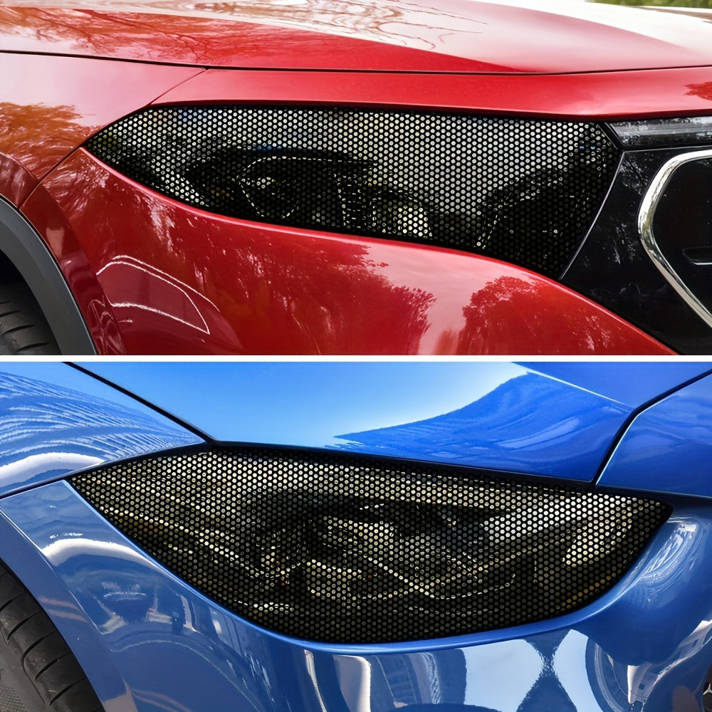 Mashina faralari va orqa chiroqlar uchun moslashtiriladigan PVC tarmoq naqshli vinil qoplama 30x122cm