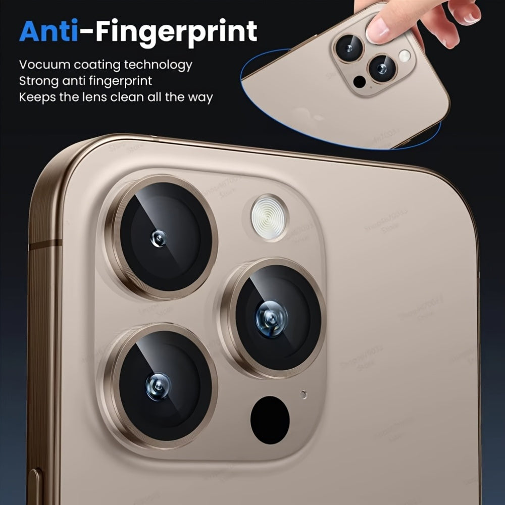 Camera Lens Protector for iPhone Pro Max Mini Tempered Glass Aluminum Alloy Full Coverage