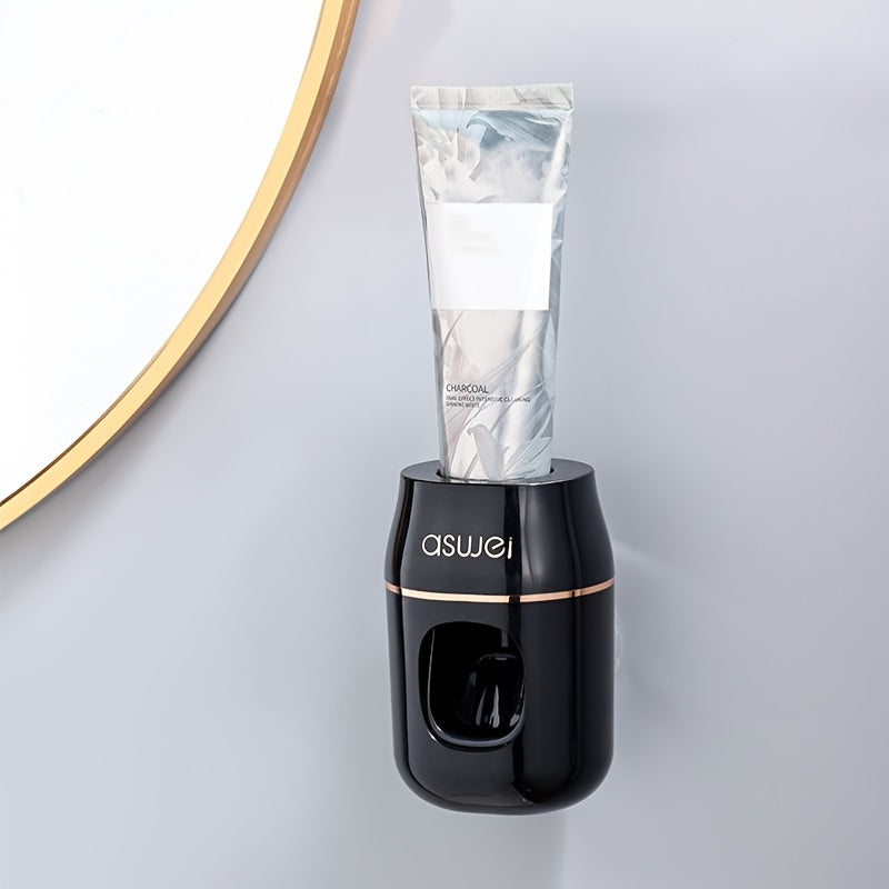 Wall-Mounted Automatic Toothpaste Dispenser for Bathroom Organization