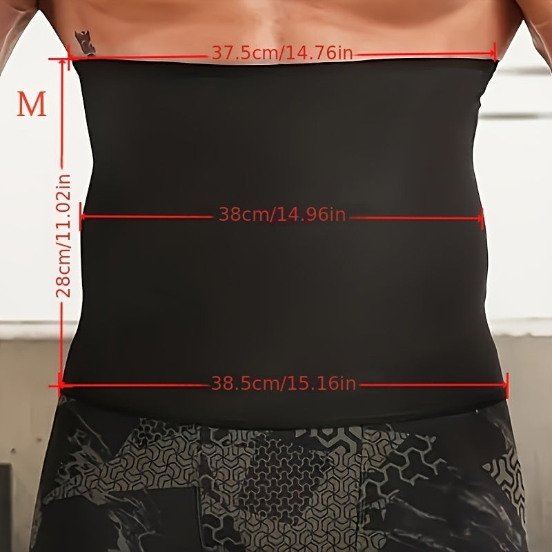 Men's Sauna Waist Trainer Belt Sweat Shaping Slimming Fitness Abdominal Shaper