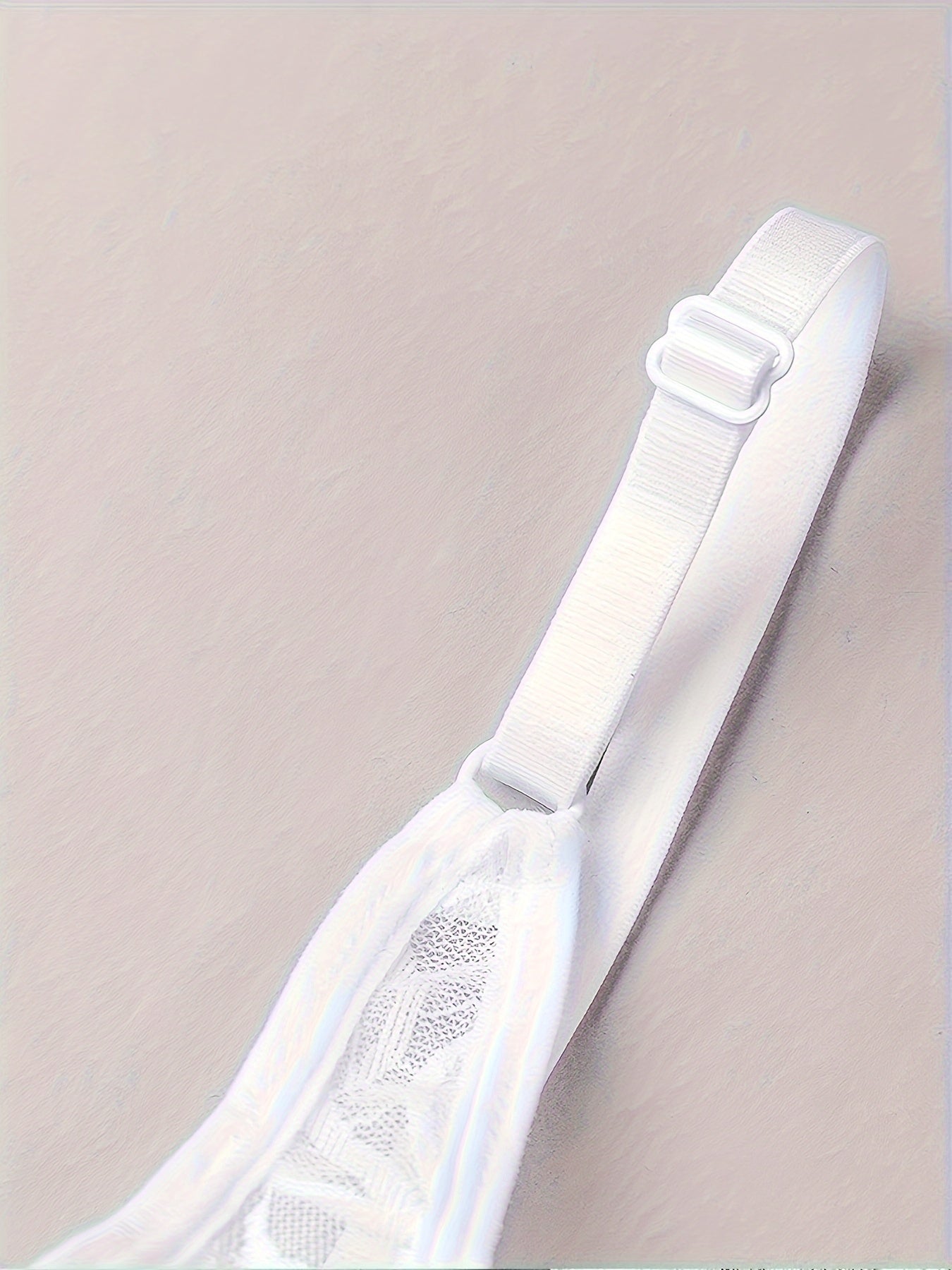 Sujetador de encaje floral de talla grande con soporte con aros, escote en V, transpirable, blanco