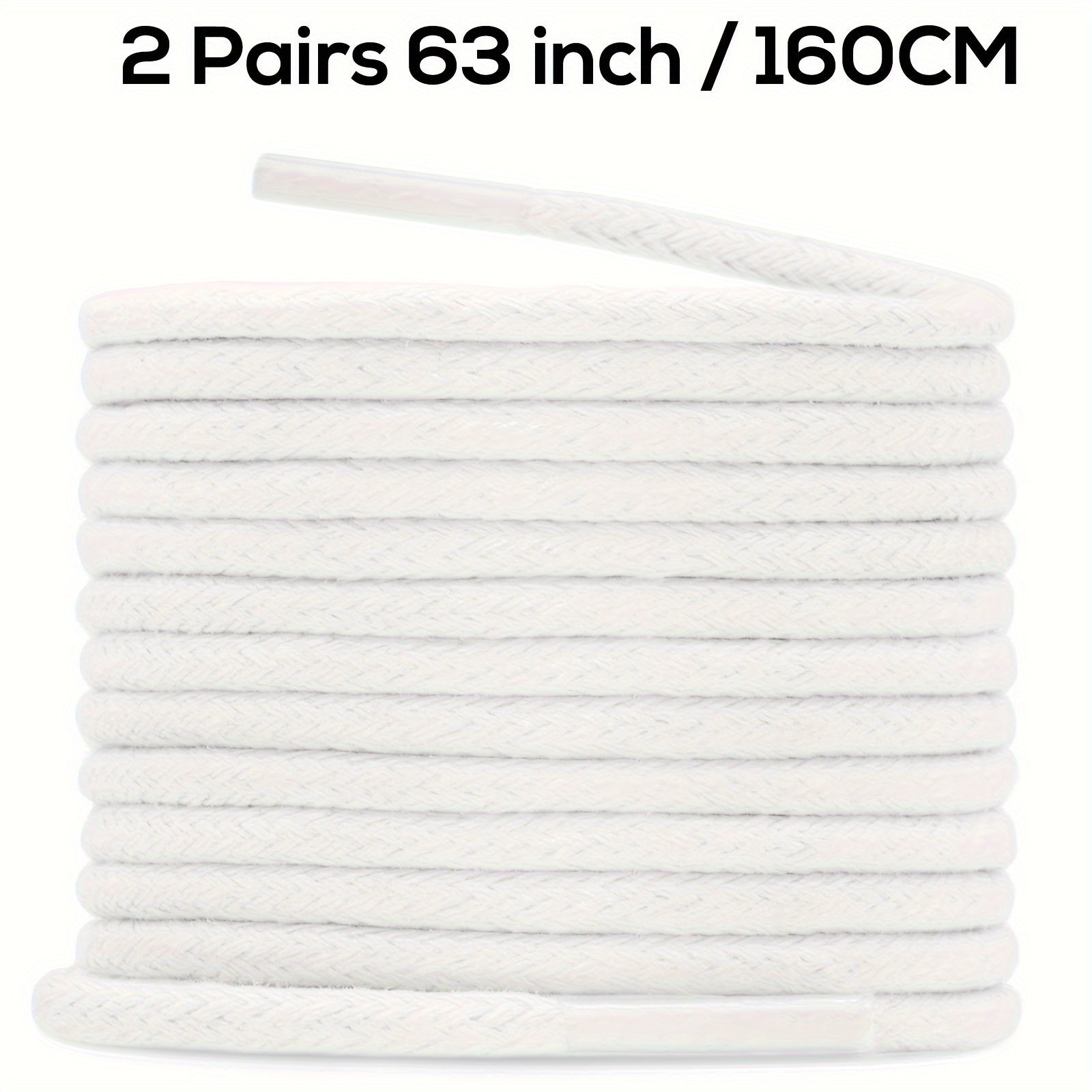 Unisex Waxed Shoelaces 0.25cm Thick Round Replacement Multi-Coloured 4 Pairs