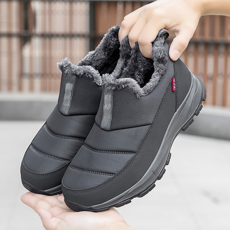 Women's Winter Slip-On Boots Fleece Lining EVA Sole All-Season Casual